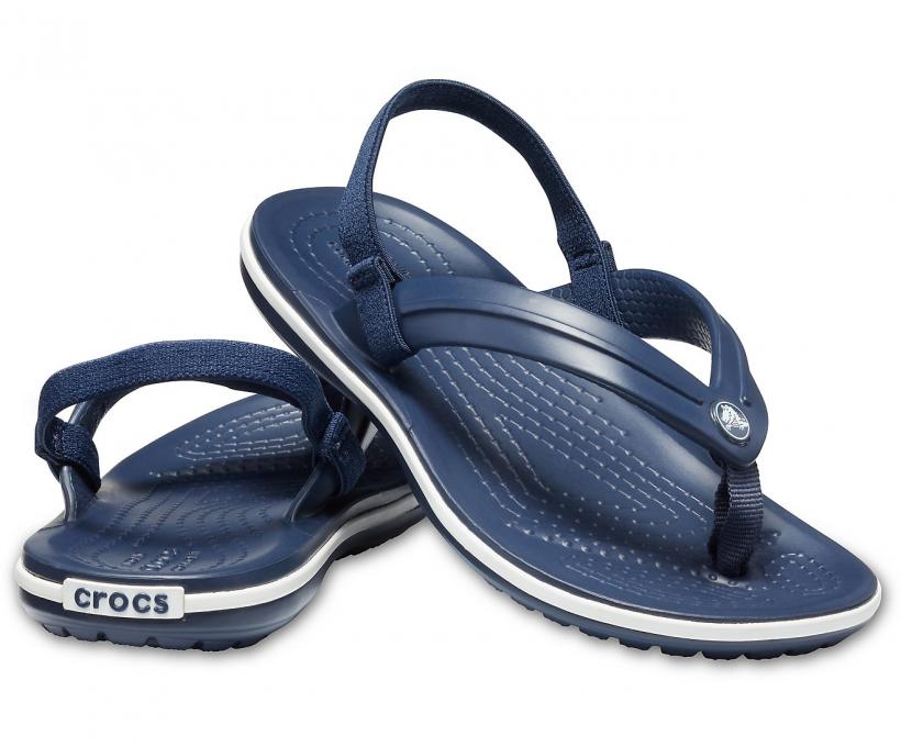 Crocs Tong bleu style d\u00e9contract\u00e9 Chaussures Sandales Tongs 